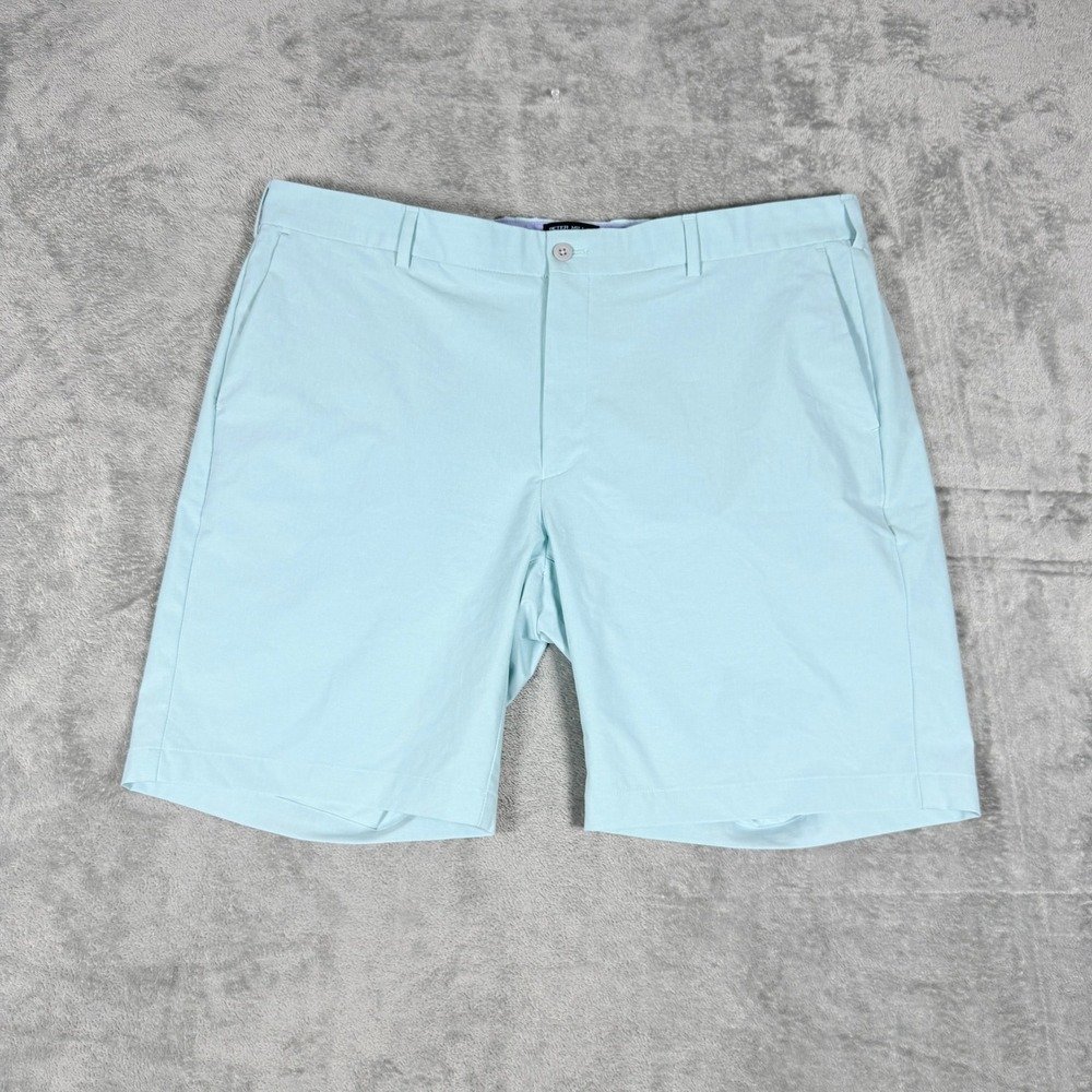Peter Millar Mens 40 Surge Shorts Crown Crafted Tailored Aqua Blue Stretch